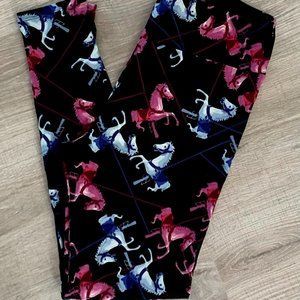 Lularoe Carousel Horse Leggings Tall & Curvy New